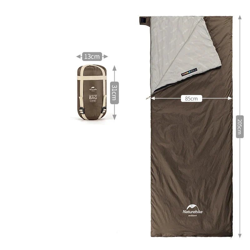 Sac de Couchage - CampingSleepingBag™ - Marron - arrêt plein air
