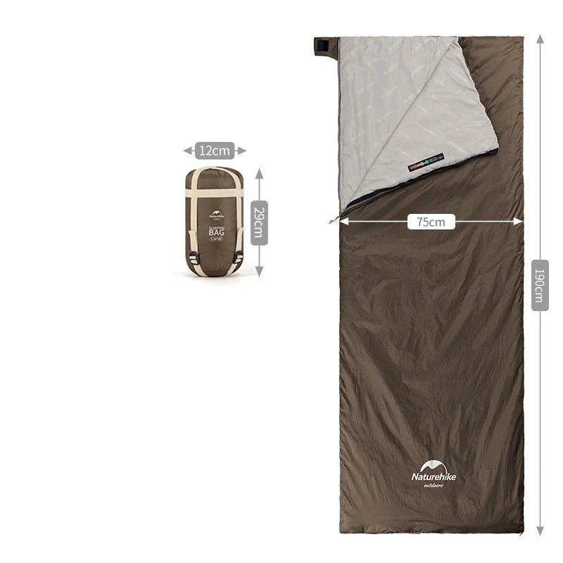 Sac de Couchage - CampingSleepingBag™ - Marron - arrêt plein air