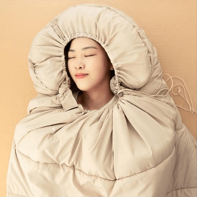 Sac de couchage - HikingSleepingbag™ - Marron Clair - arrêt plein air