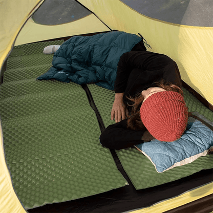 Matelas Camping - PortableCampingMat™ - Vert - arrêt plein air