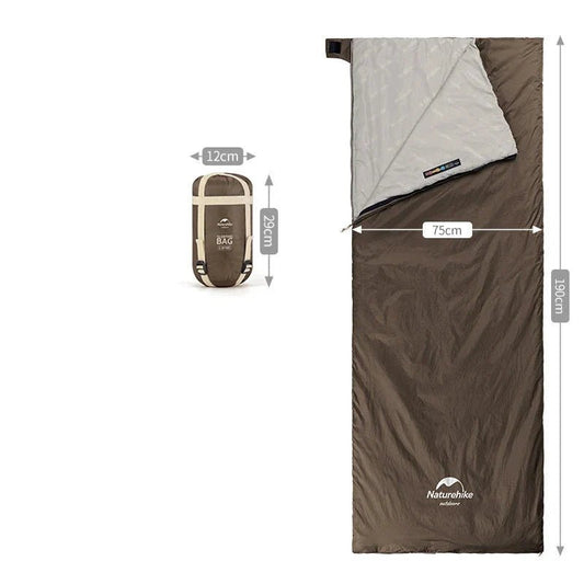 Sac de Couchage - CampingSleepingBag™ - Marron - arrêt plein air