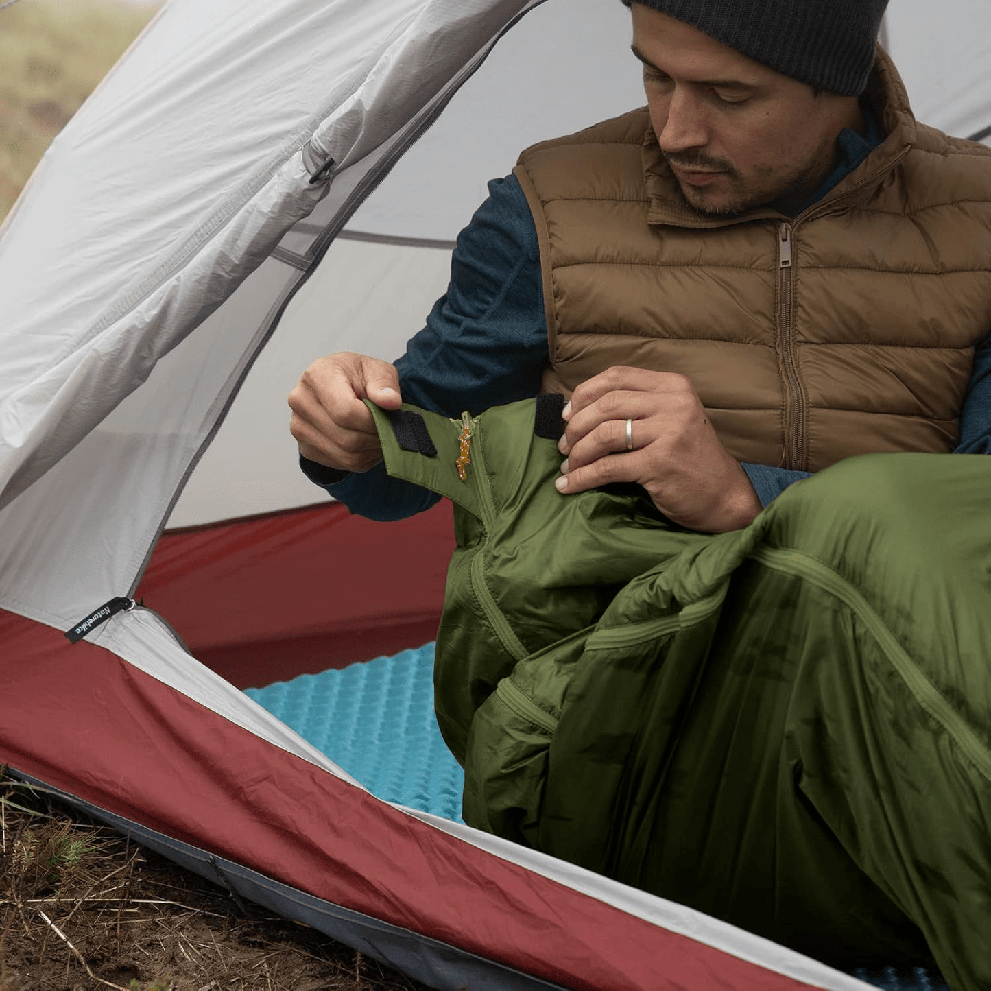 Sac de Couchage - CampingSleepingBag™ - Vert - arrêt plein air