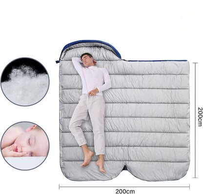 Sac de couchage - HikingSleepingbag™ - Bleu marine - arrêt plein air