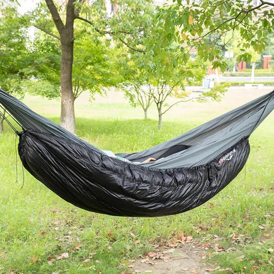 Sac de Couchage - HybridSleepingBag™ - Noir - arrêt plein air