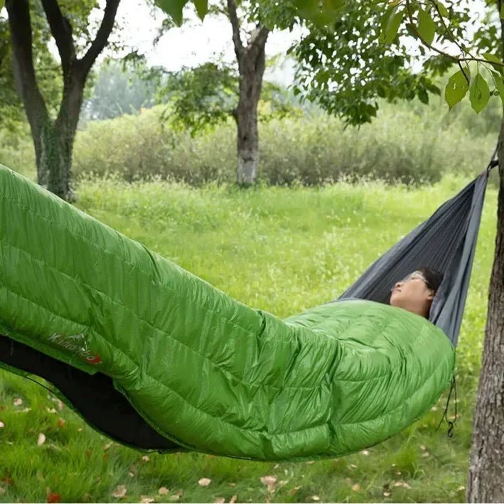 Sac de Couchage - HybridSleepingBag™ - Vert - arrêt plein air