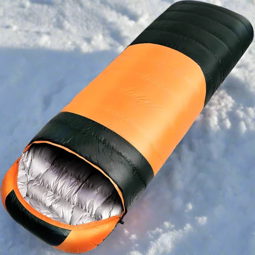 Sac de Couchage - WinterSleepingBags™ - Orange - arrêt plein air